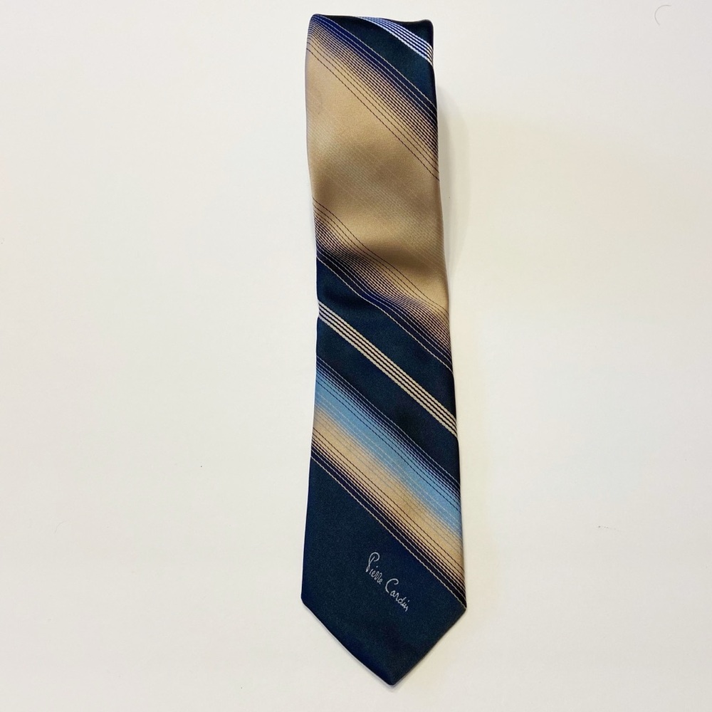 Pierre Cardin Vintage Mens Striped Necktie Business Work‎ Office Corporate